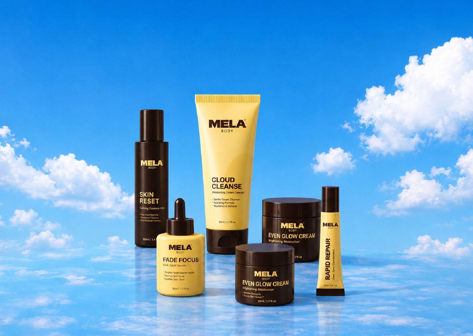 Melabody skincare branding